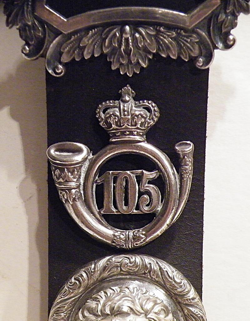 Victorian Infantry Officers Whistle, Chains Belt Mounts and Badge