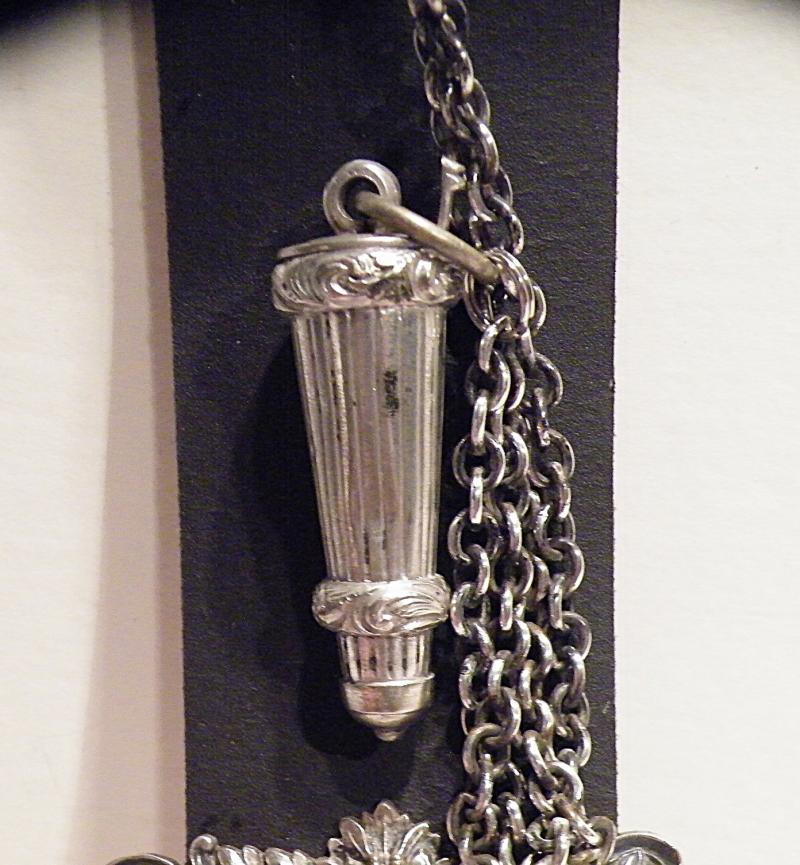 Victorian Infantry Officers Whistle, Chains Belt Mounts and Badge