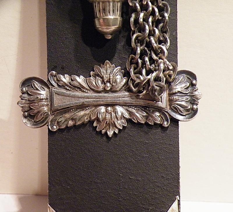 Victorian Infantry Officers Whistle, Chains Belt Mounts and Badge