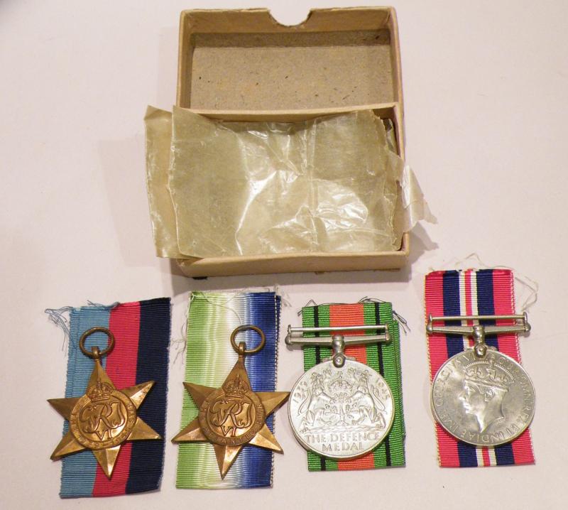 WW2 Medal Group 4 to Lieut Morris KIA HM Submarine Thames 1940.