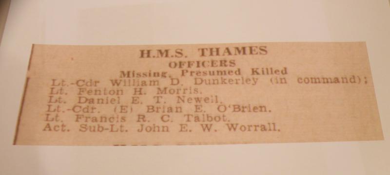 WW2 Medal Group 4 to Lieut Morris KIA HM Submarine Thames 1940.