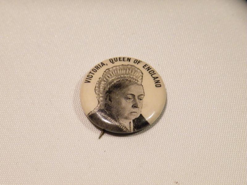 Scarce American Made Queen Victoria Pin/Badge