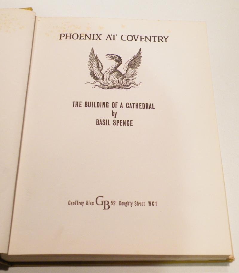 Book – Coventry Interest – Rare Author Signed Phoenix at Coventry