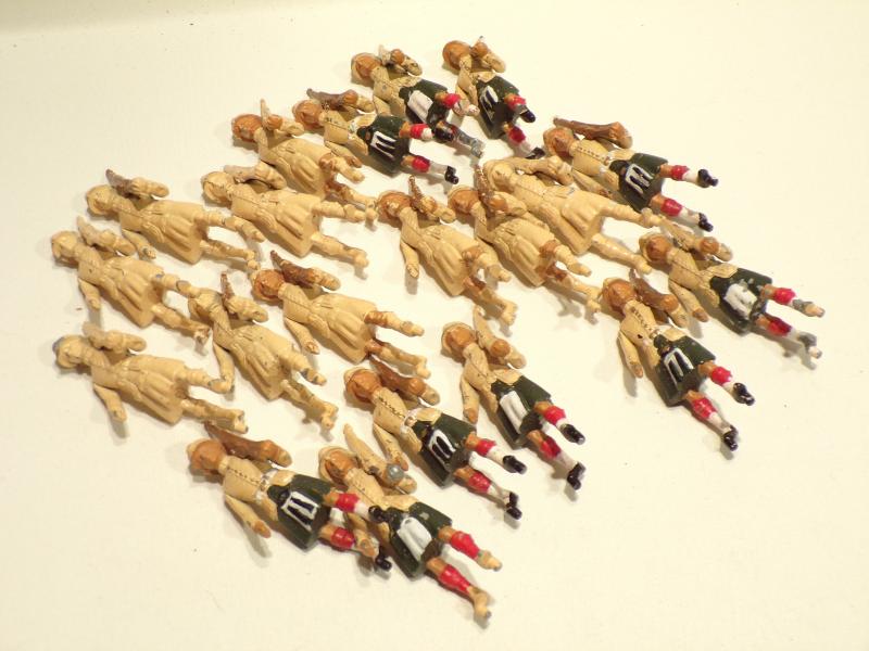 Collection of Vintage Part Painted Lead Soldiers