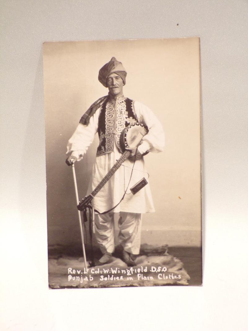 Interesting Post WW1 Postcard – Reverend Lt Colonel Wingfield DSO