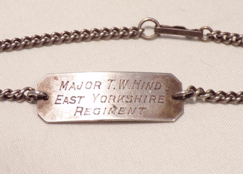 Officers Silver ID Bracelet – Major E Yorks Reg.
