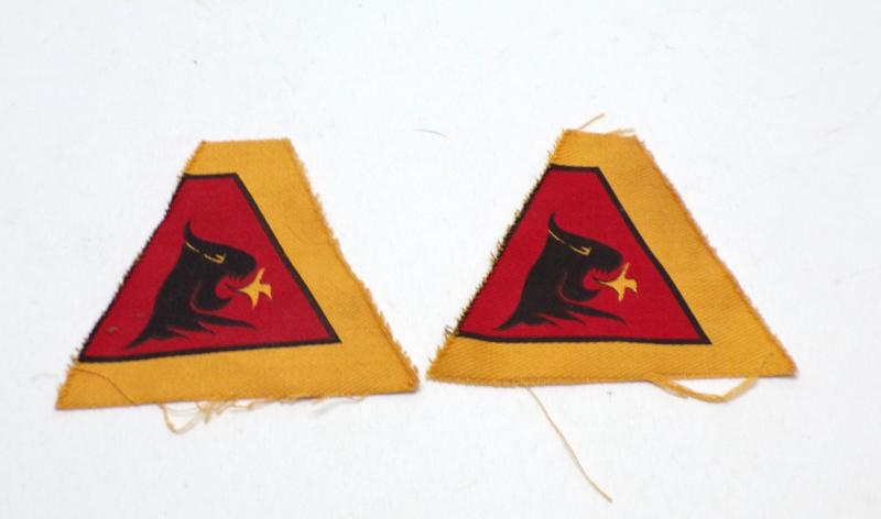 Two 19th Infantry Brigade Cloth Badges.