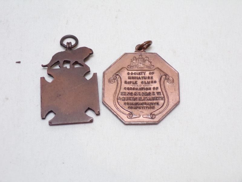 Collection of Six Rifle Clubs Pendants and Medal