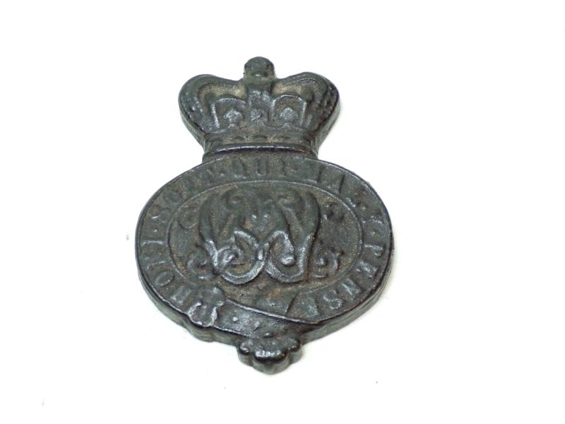 Victorian Grenadier Guards Cast Iron Plate.