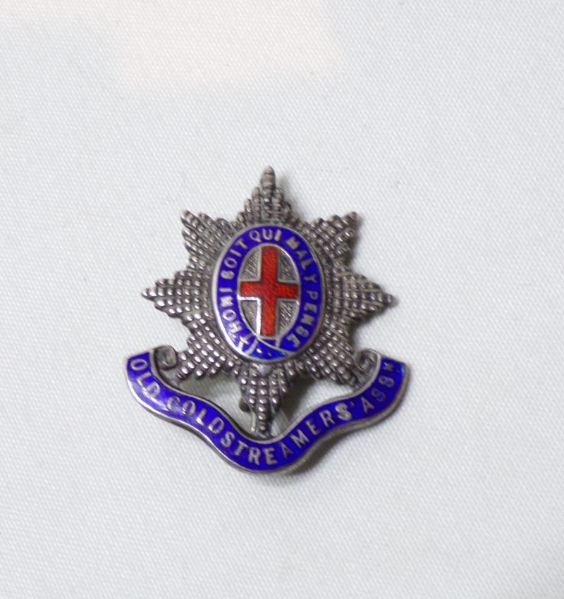Hallmarked Silver Old Coldstreamers Association Badge