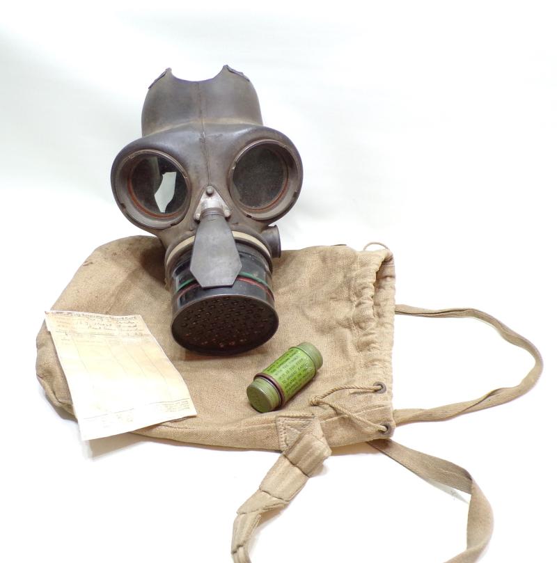 WW2 Civil Defence Issue Gas Mask & Bag etc