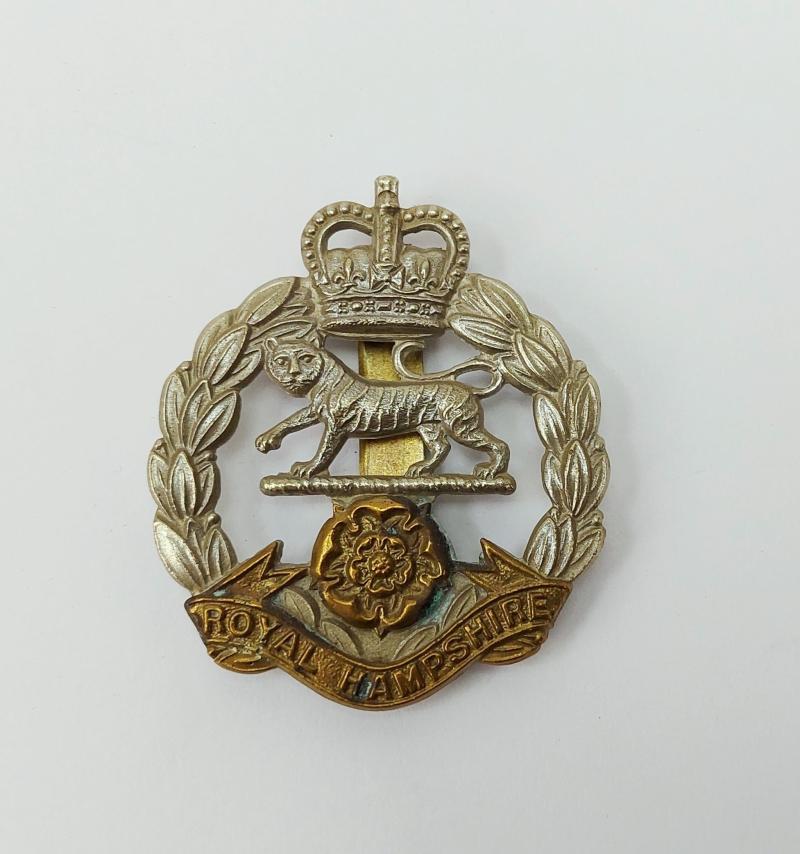 QE II Royal Hampshire’s Cap Badge.