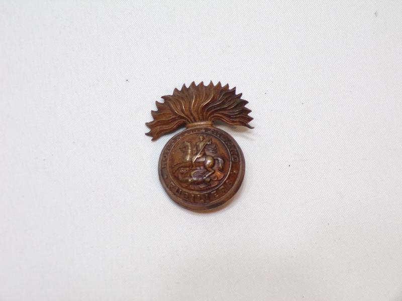 WW1 Northumberland Fusiliers Officers Cap Badge.