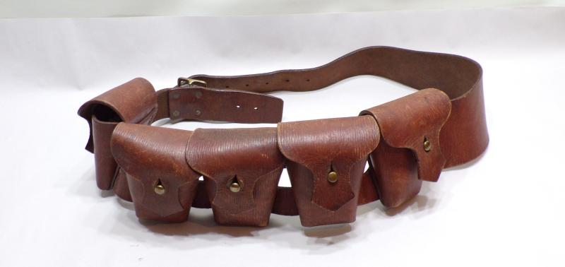 WW1 Era Leather Bandolier.