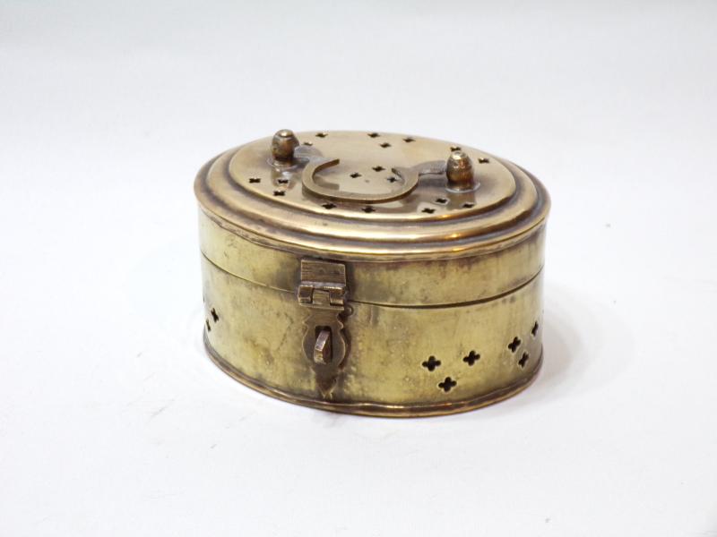 19th Century Brass Cricket Box.