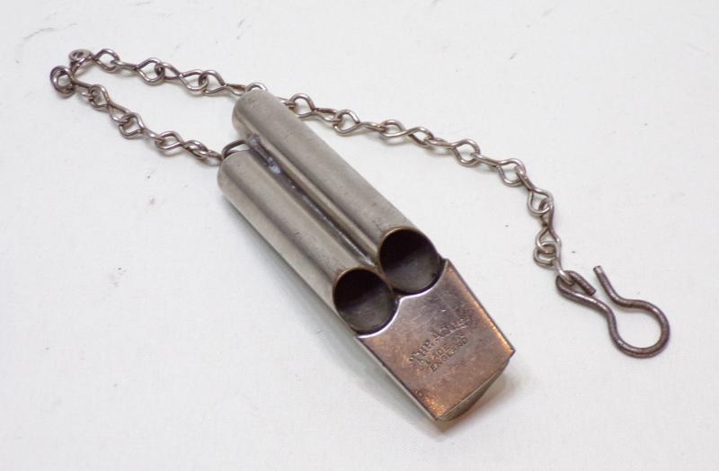 Vintage The Acme Twin Piped Cycle Whistle