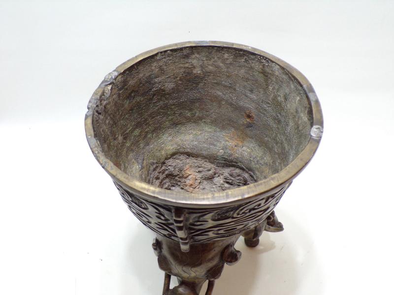 Antique Tibetan Bronze Temple Censer.