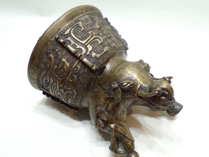 Antique Tibetan Bronze Temple Censer.