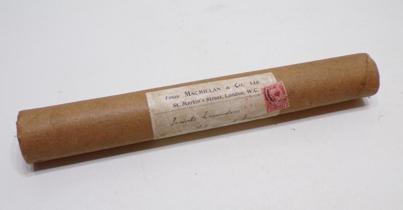 Two WW1 Era Ephemera Items, Scroll and Memorial Service
