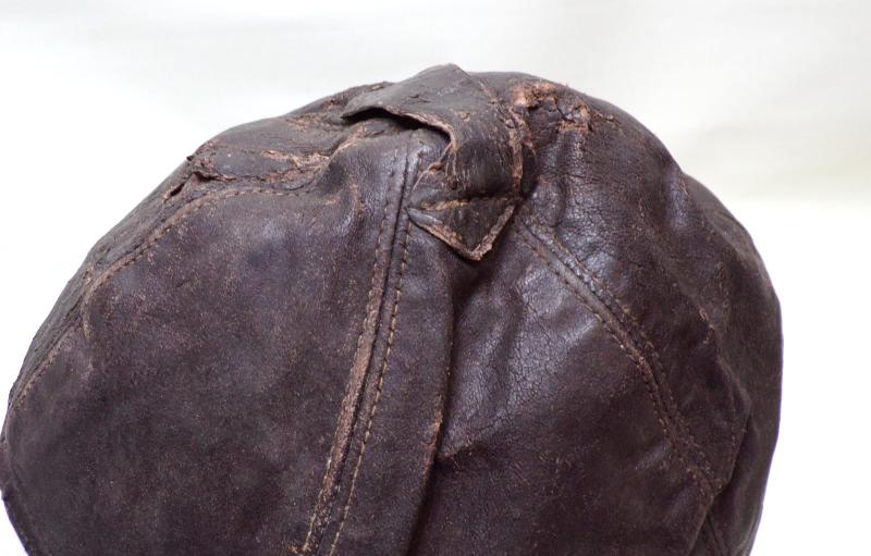 WW1 German Leather Flying Helmet.