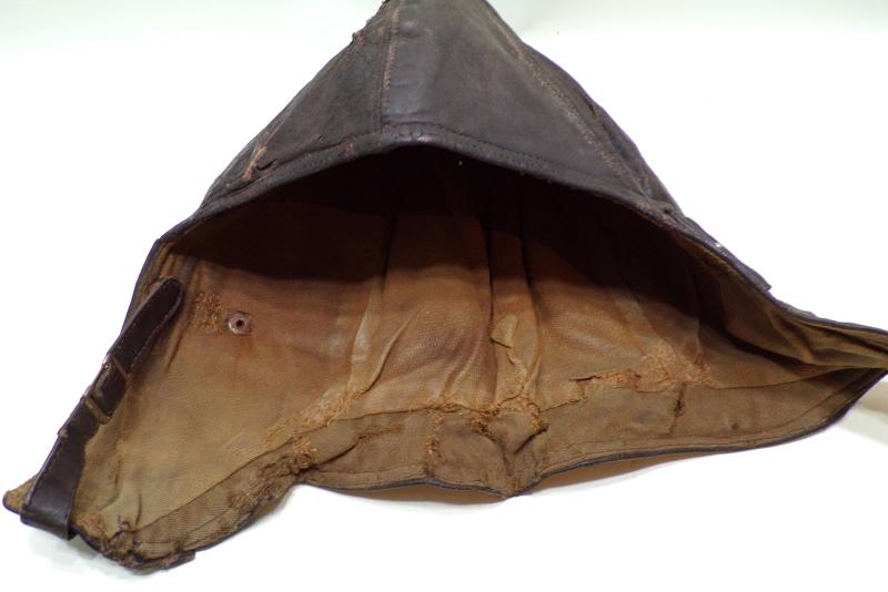 WW1 German Leather Flying Helmet.