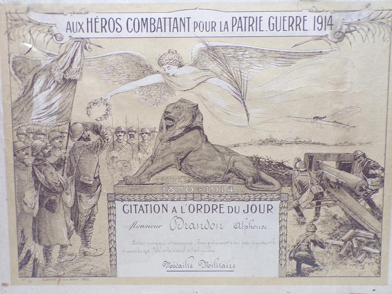 WW1 French Médaille Militaire Group & Citation Certificate.