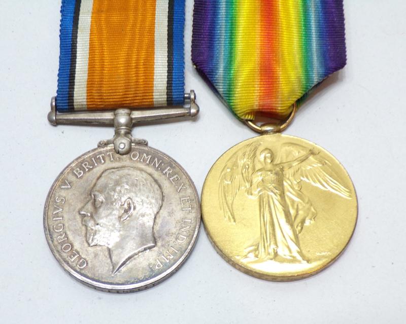 Scarce WW1 Medal Pair to Findley Scottish Horse Yeomanry.