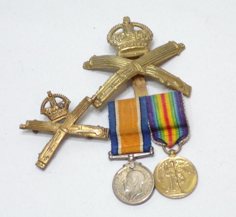 Scarce WW1 Medal Pair to Findley Scottish Horse Yeomanry.
