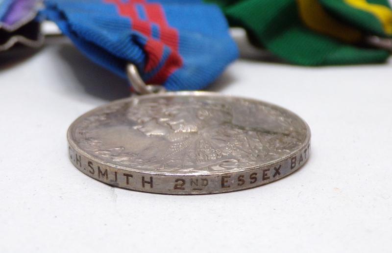 Territorial Force Medal Group 4 to Smith RFA & Queens.