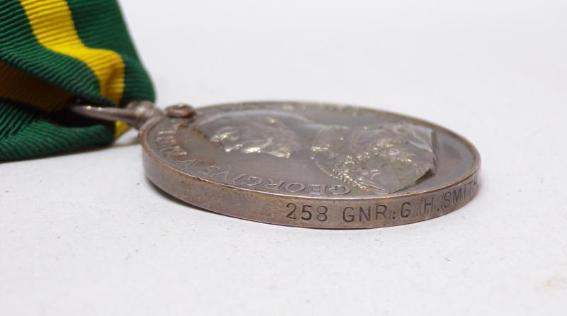 Territorial Force Medal Group 4 to Smith RFA & Queens.