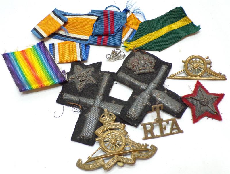 Territorial Force Medal Group 4 to Smith RFA & Queens.