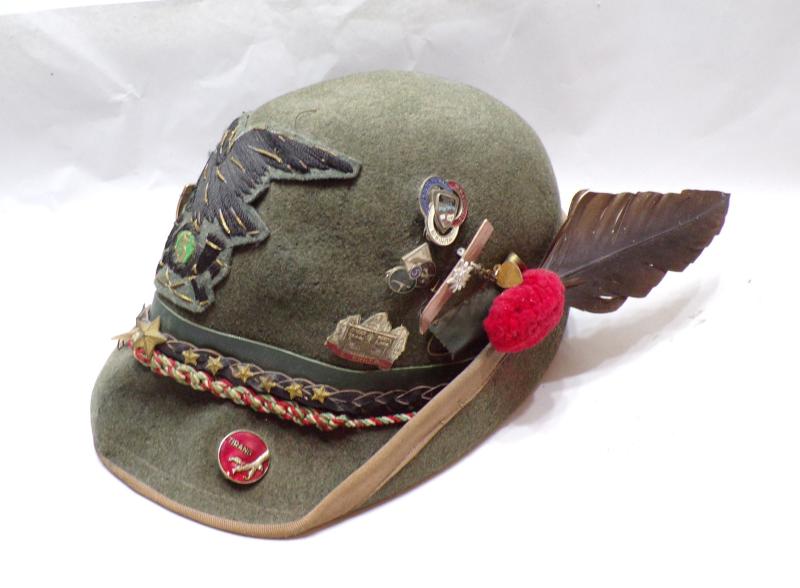 Rare WW2 Era Italian 5th Alpini Regiment Cap.