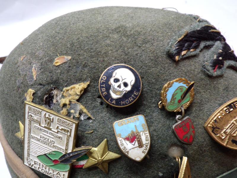 Rare WW2 Era Italian 5th Alpini Regiment Cap.