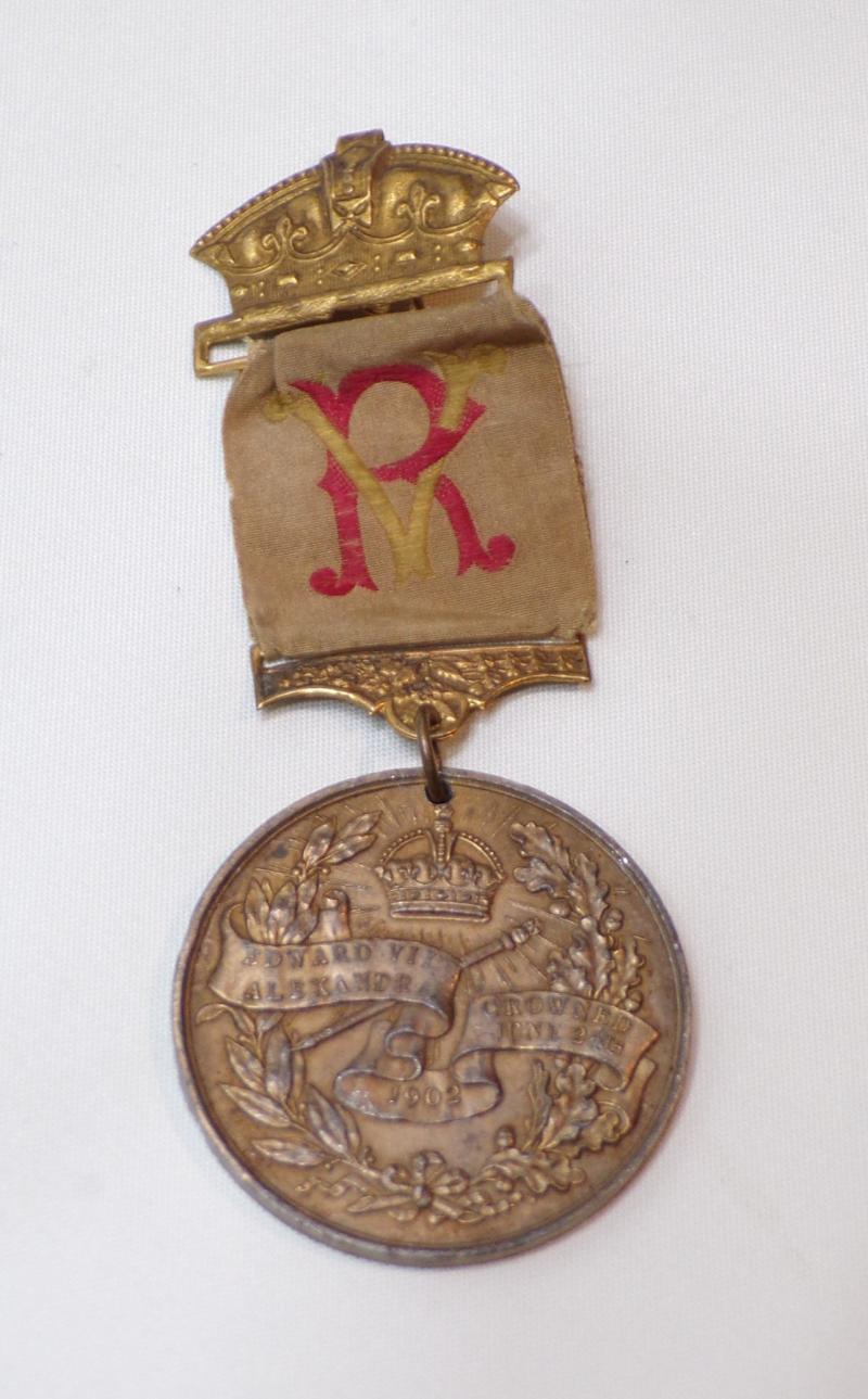 Large Coronation Medalion King Edward VII 1902.