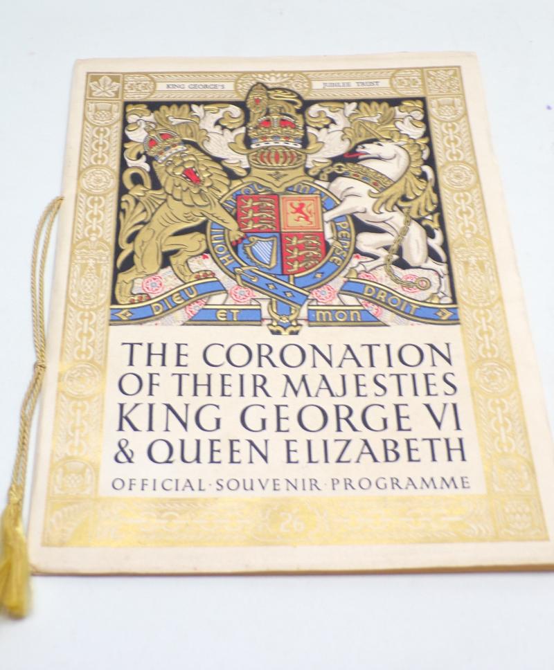 King George VI Official Coronation Program & Book.