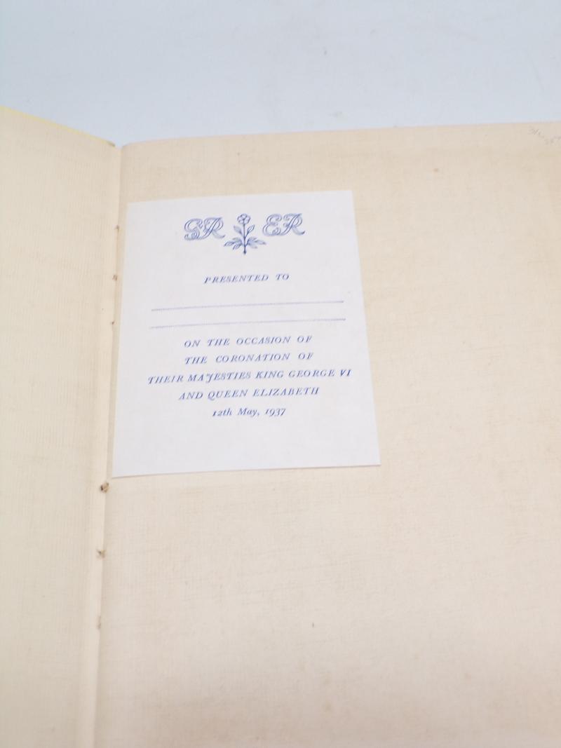 King George VI Official Coronation Program & Book.