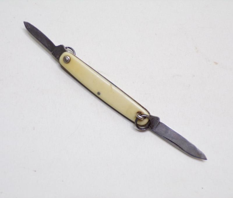 Unusual 2 Blade Folding Knife by Turner.