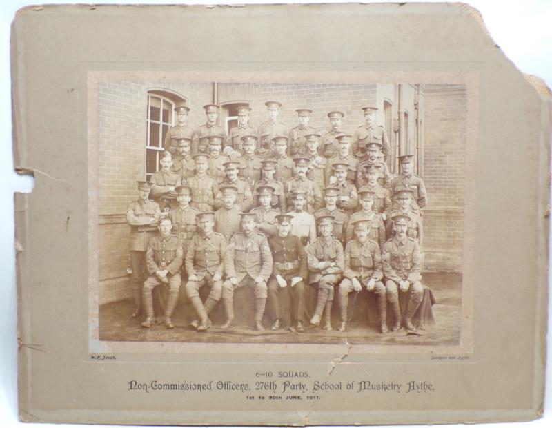 Large Military Photograph Non Com Officers School of Musketry