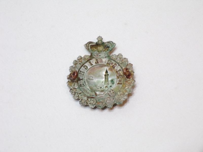 Victorian Irish Lights Cap Badge.