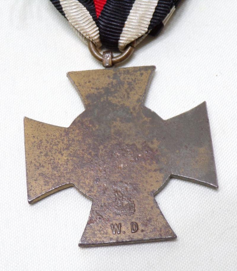 WW1 German Honour Cross without Swords by Deumer.
