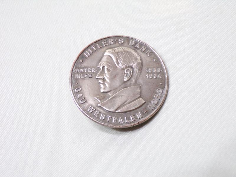 Hitler Thank You Pin for Winter Help.