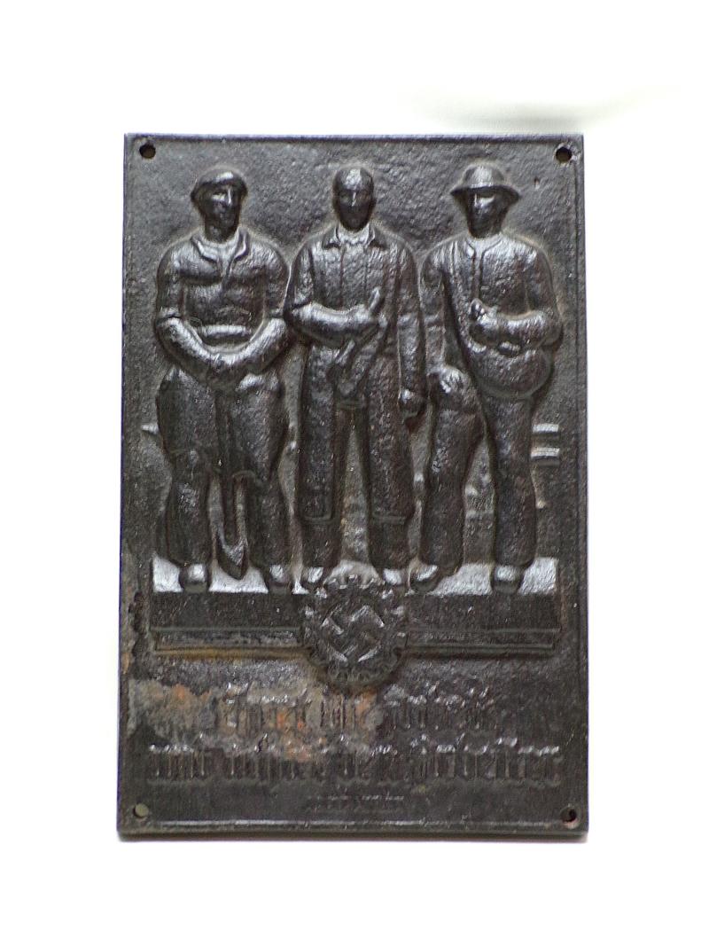 Solid Iron DAF Factory Plaque.