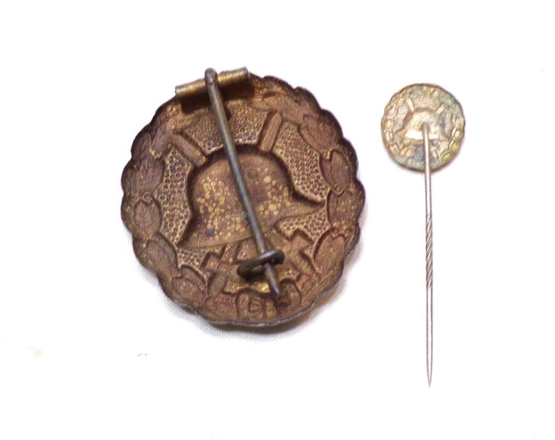 WW1 German Silver Wound Badge & Pin.