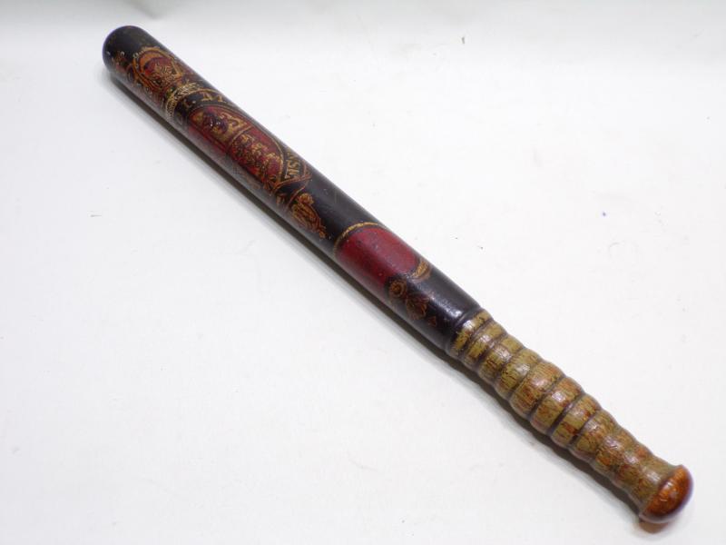 Victorian Painted Police Truncheon.