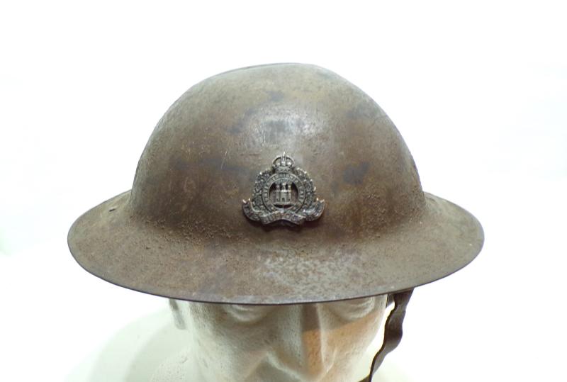 WW1 Mk1 Type B Brodie Helmet with Original Badge and Decal.