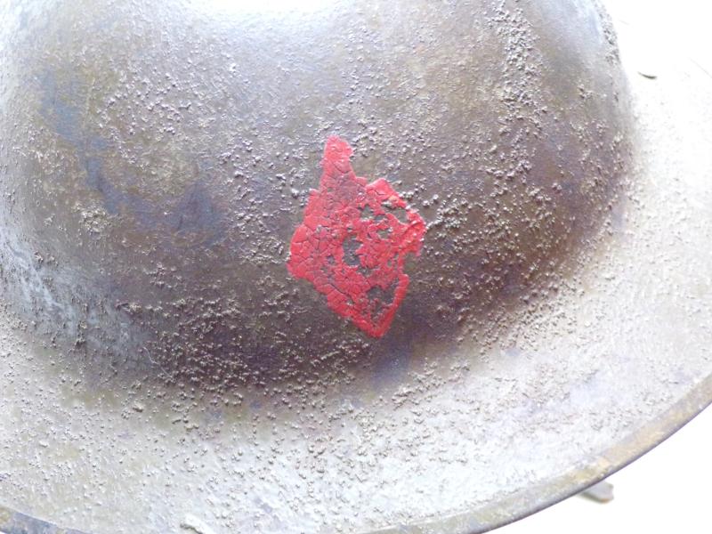 WW1 Mk1 Type B Brodie Helmet with Original Badge and Decal.