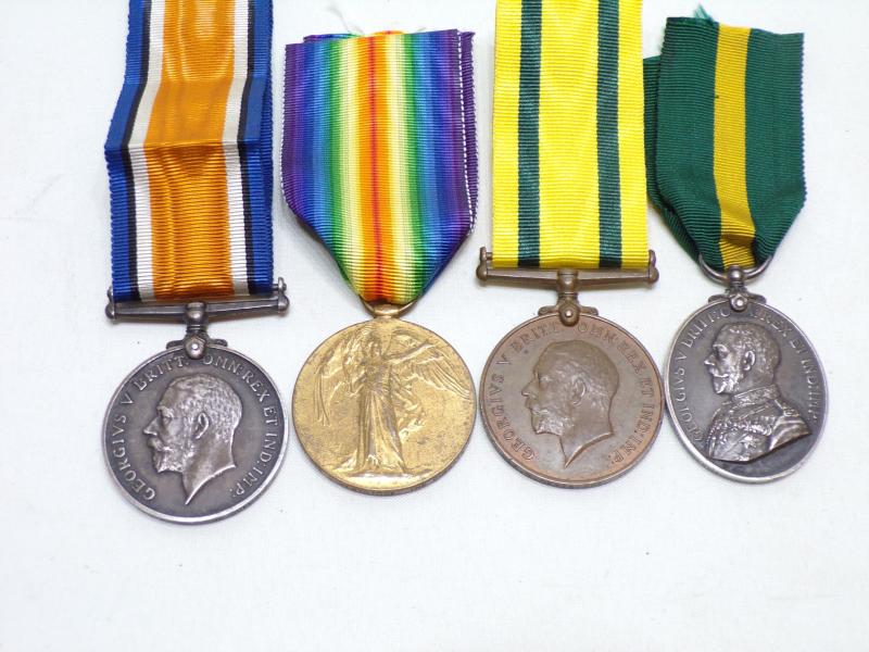 WW1 Territorial Group to Pestridge Queens West Surrey Regiment.