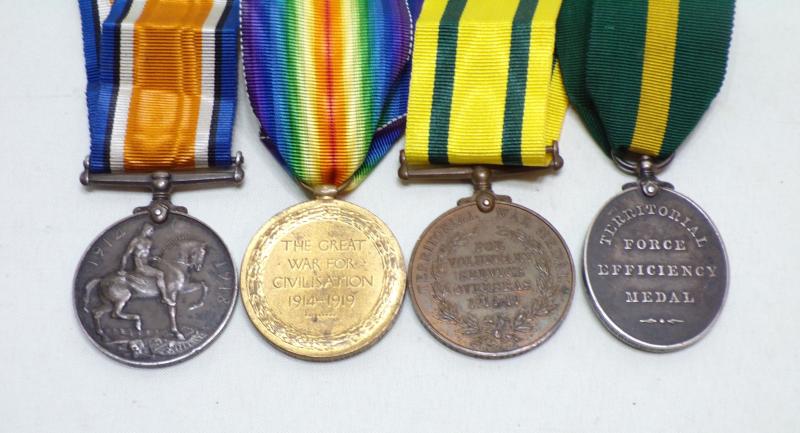 WW1 Territorial Group to Pestridge Queens West Surrey Regiment.