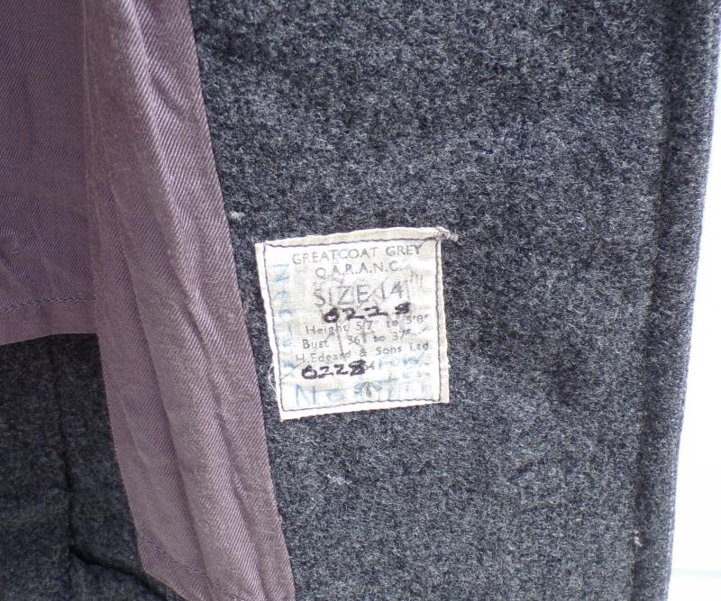 Vintage QARANC Greatcoat.