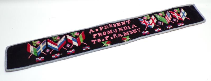 WW2 Soldiers Embroidery Belt.